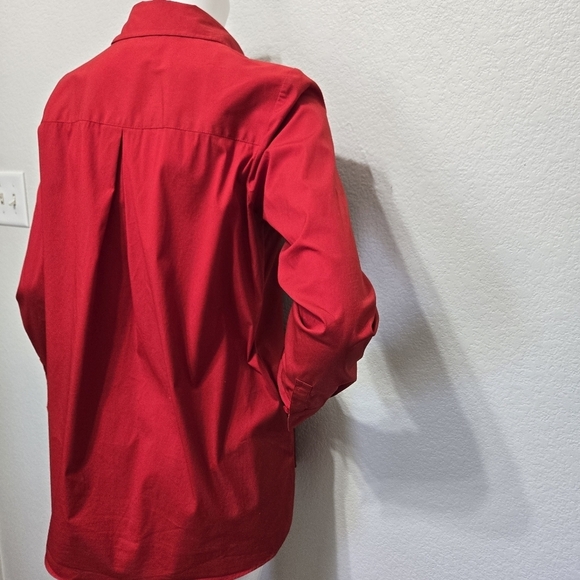 Lafayette 148 Red Tunic Careerwear Top Size S - Picture 10 of 13